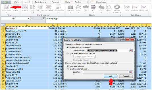 excel search marketing reporting 2