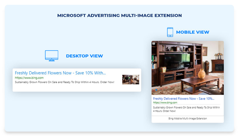 Microsoft Advertising Multi Image Extensions