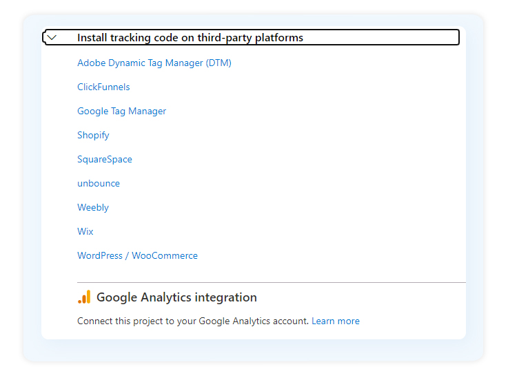 Microsoft Clarity integration with Google Analytics